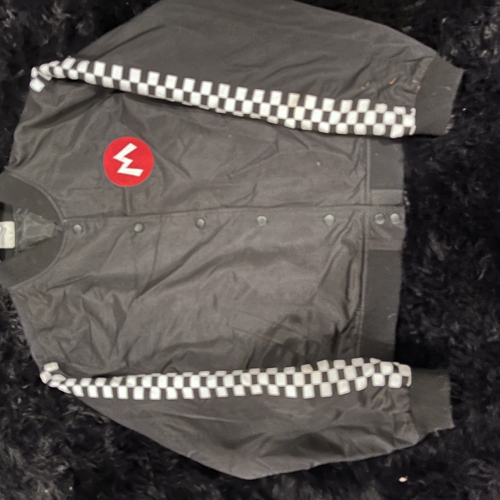 Kids Gray Jacket with Red Emblem